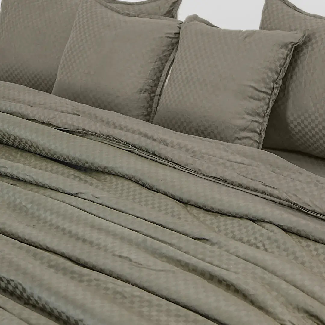 Zarf Egyptian Cotton Bedding Set Of 6 - Chestnut