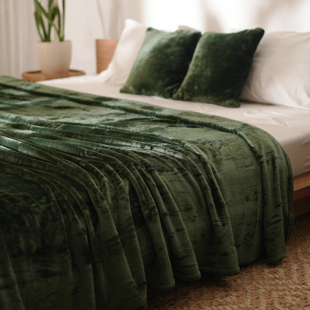 ZARF ALL-SEASON PREMIUM AC BLANKET SET OF 5 - Olive