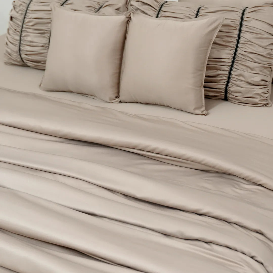 Zarf Italian Staple Weave Bedding Set Of 8 - Marbelle