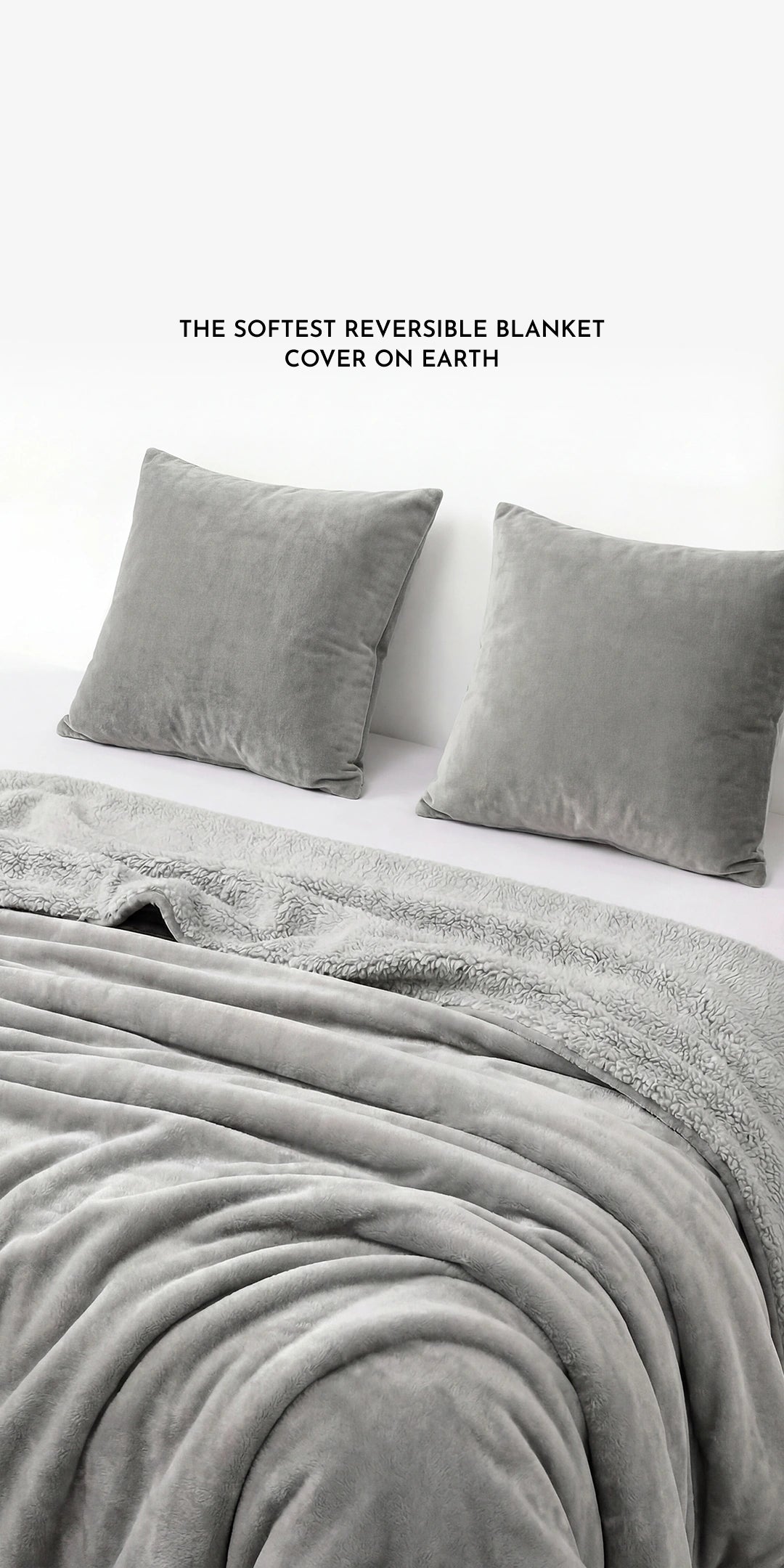 Zarf California King Size Reversible AC Blanket Cover With 2 Cushion Covers - Chicago Mist