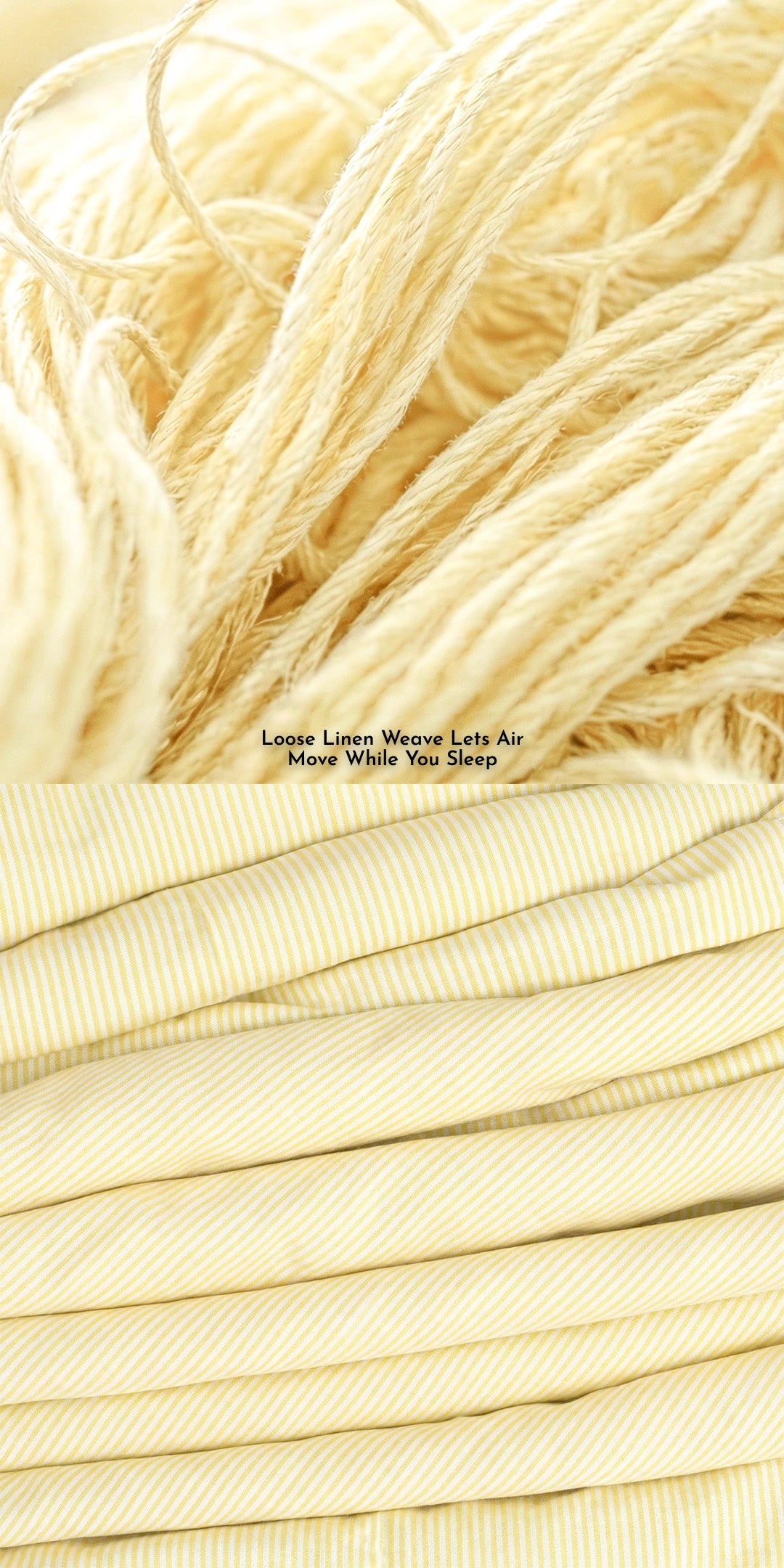 Zarf Linen Blend Bedding Set Of 9 - Limone