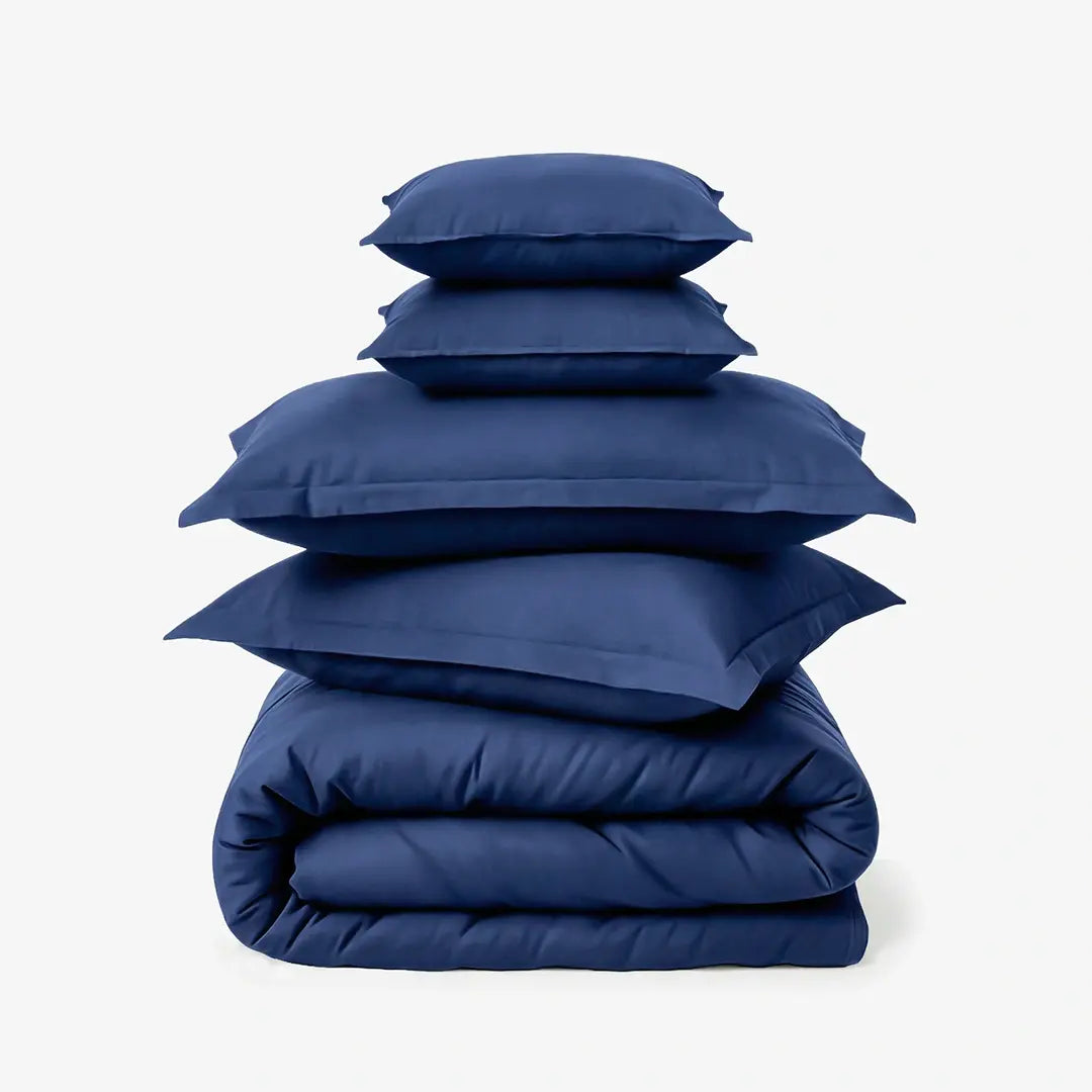 ZARF Egyptian Cotton Comforter With 2 Pillowcases & 2 Cushion Covers - Atlantic