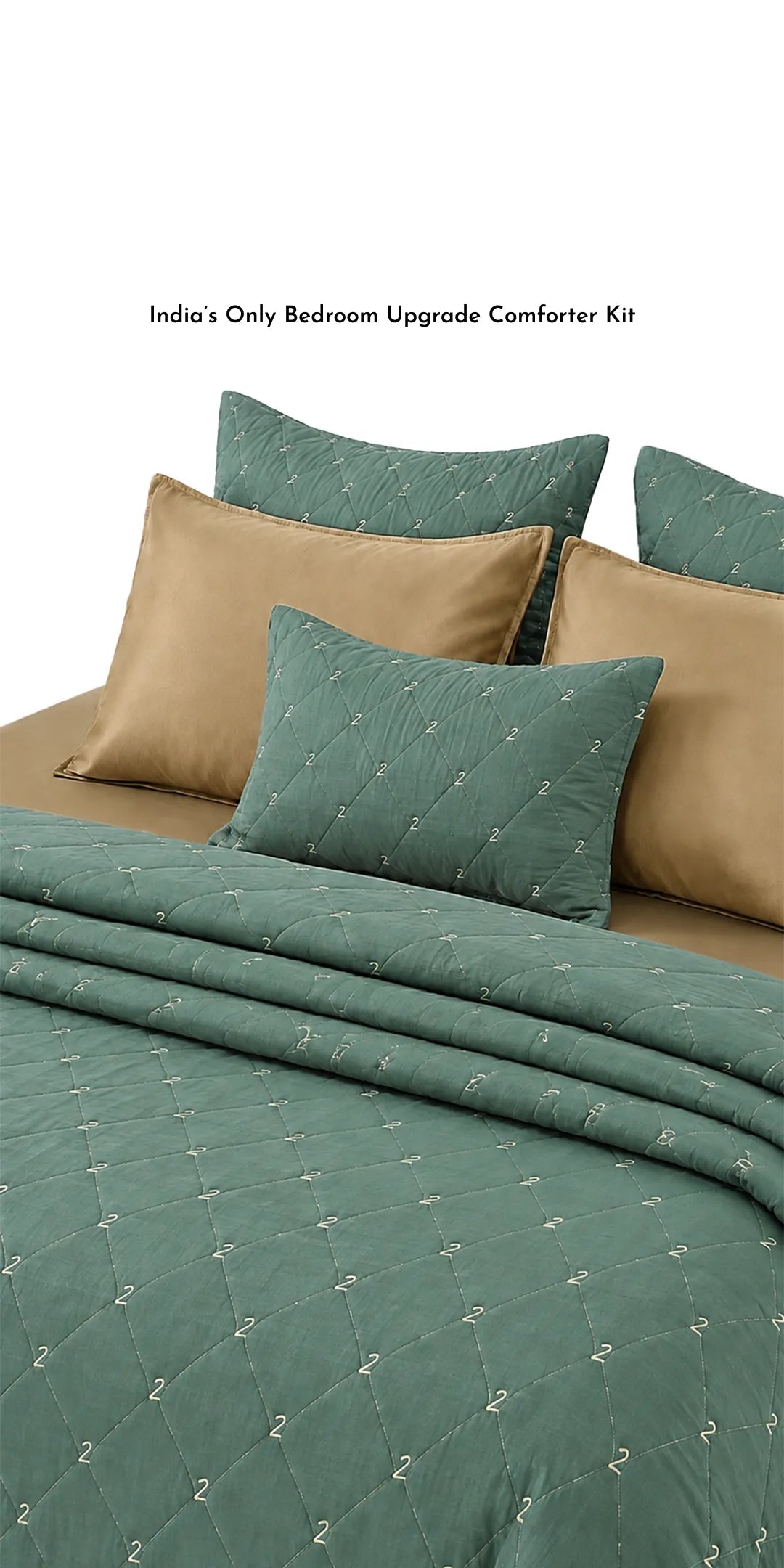 Zarf Luxe Comforter Micro Peached Vegan set of 8 - Marquee