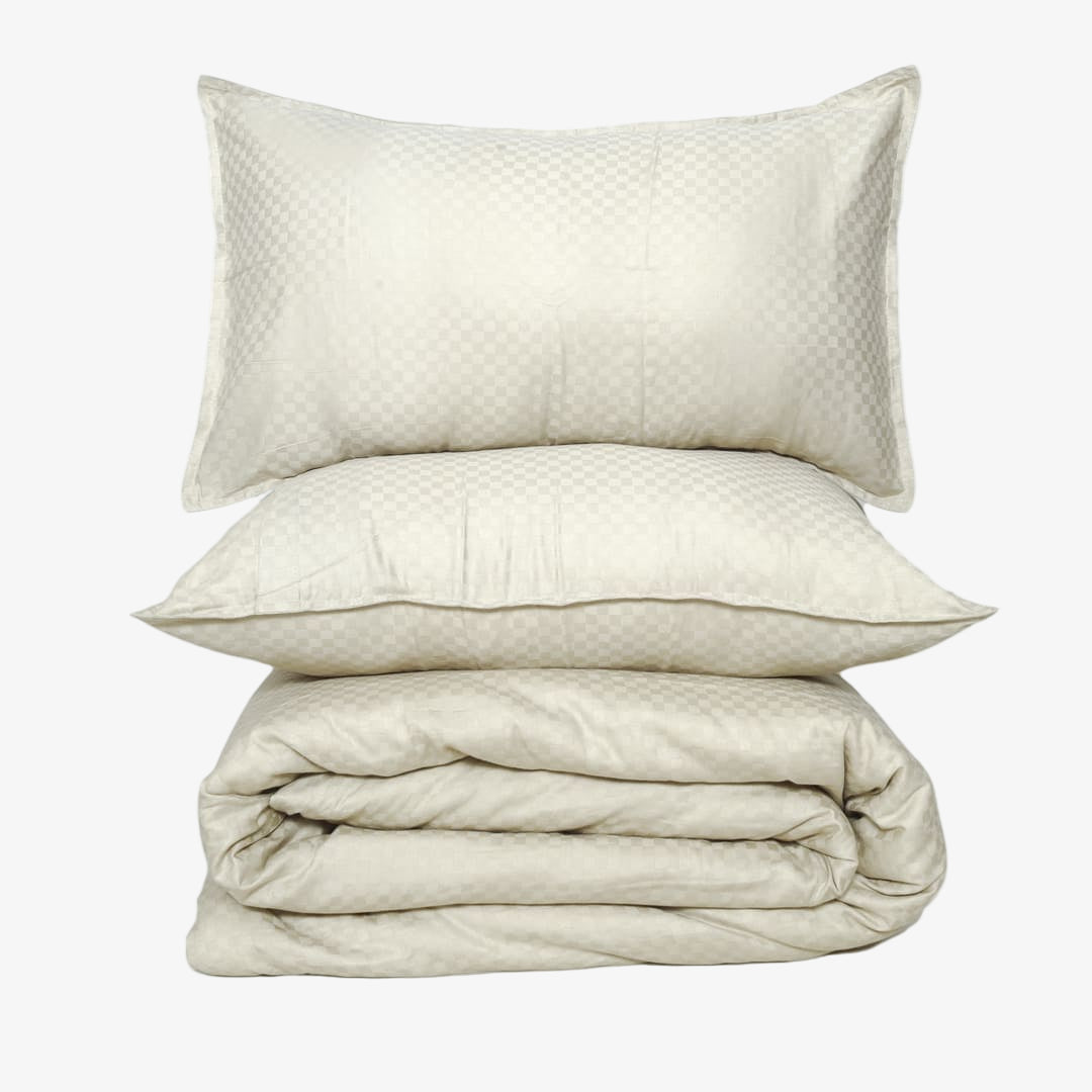 Zarf Egyptian Cotton Bedding Set Of 6 - Bisque