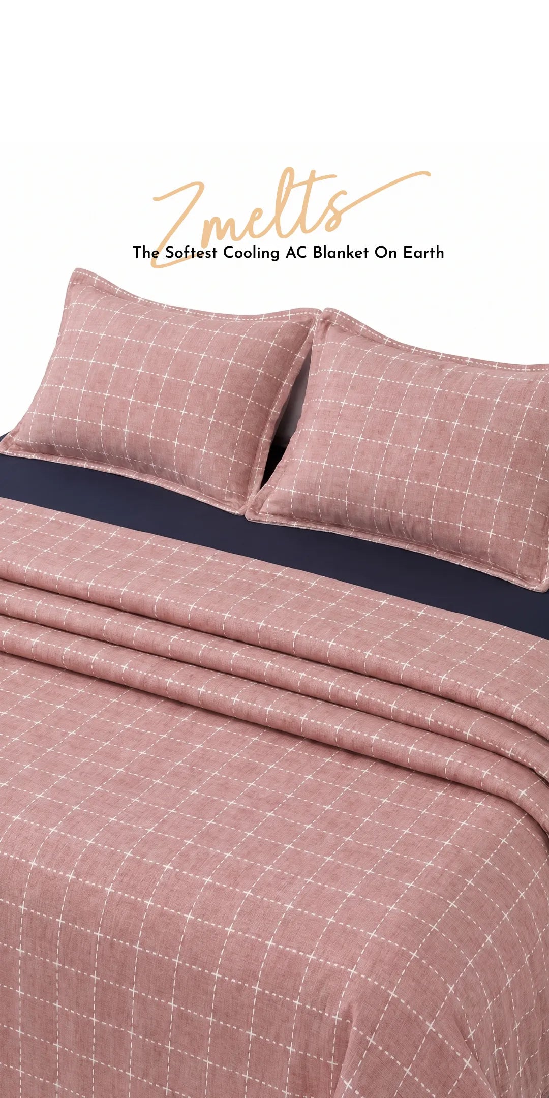 Zarf Plush Baby Size AC Blanket With One Pillow Cover - Bloomist