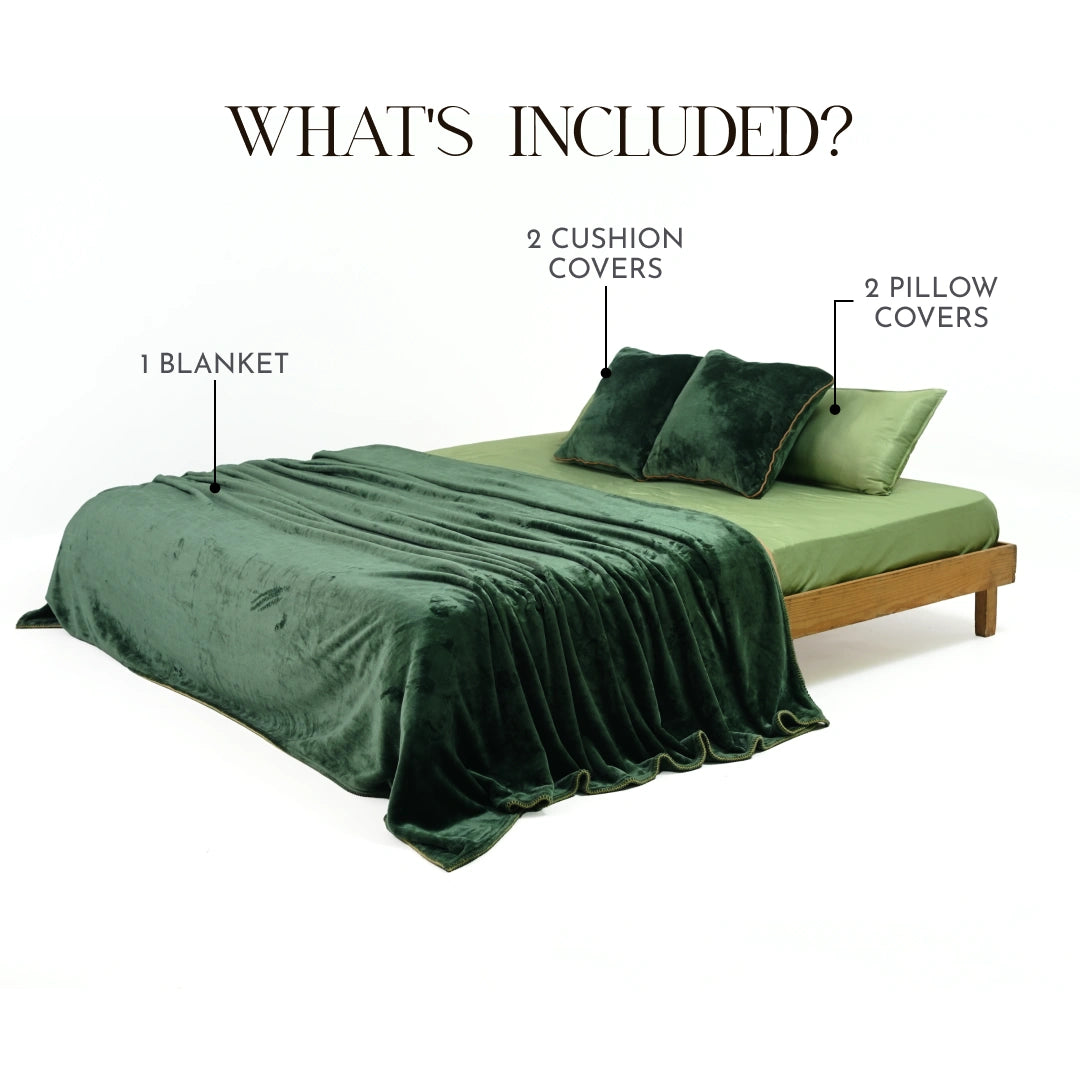 ZARF ALL-SEASON PREMIUM AC BLANKET SET OF 5 - Greener pastures