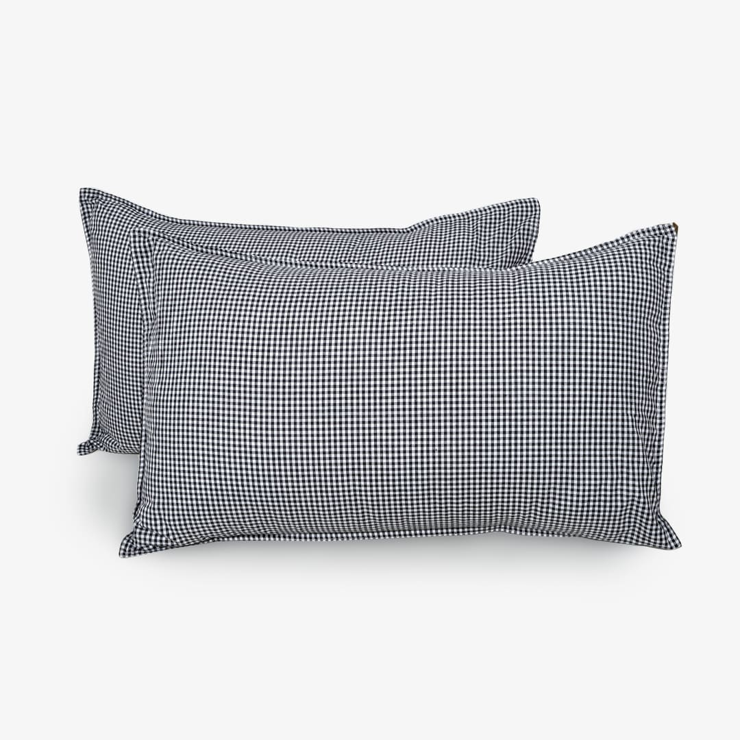 Zarf Linen Blend Bedding Set Of 9 For Single Size Bed - Oxford