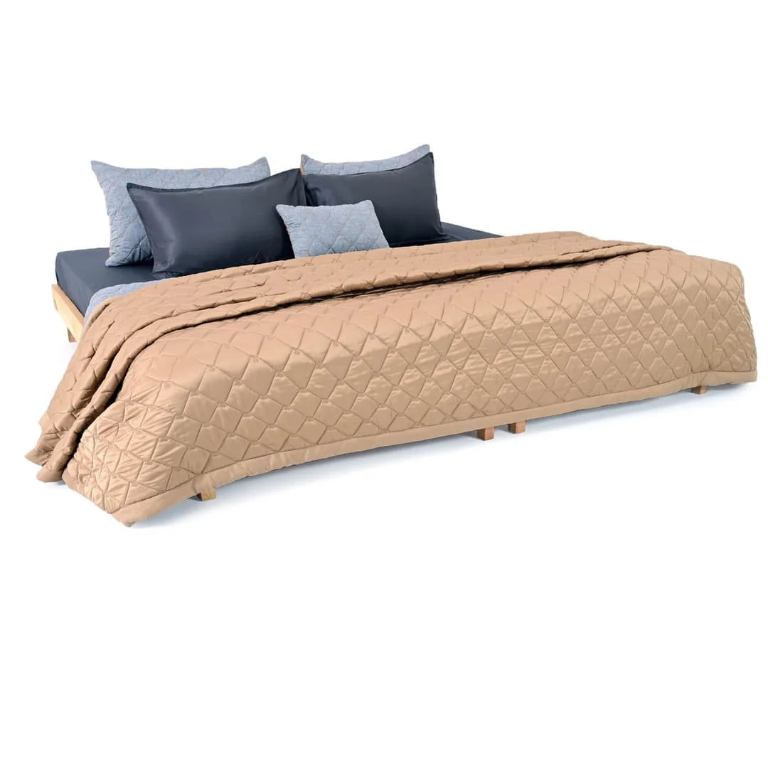 Linen Blend AC Comforter With 2 Pillow Cases and 1 Breakfast Pillow - Elaris