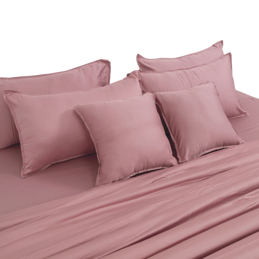 Zeries Egyptian Cotton Bedsheets With 2 Pillow Cases & 2 Cushion Covers - Ballet