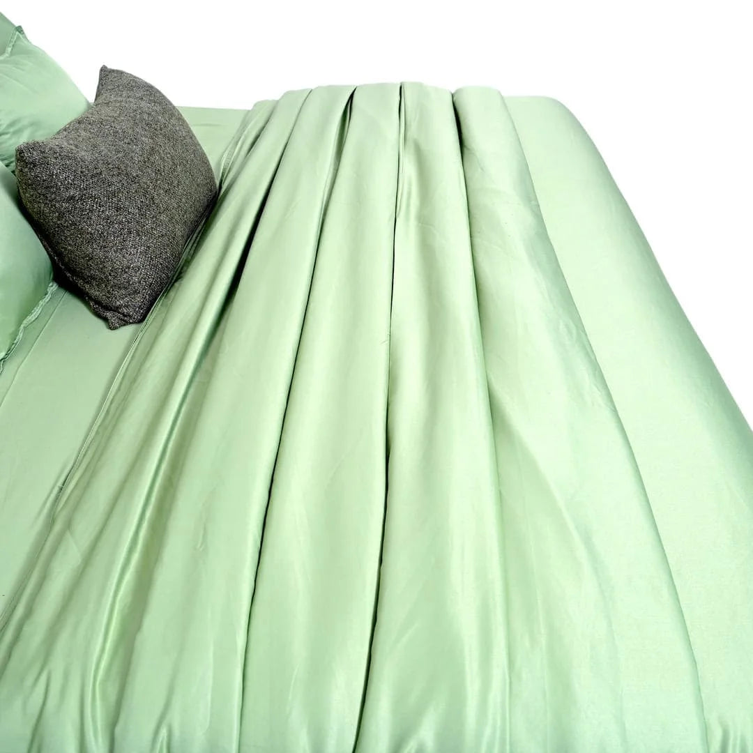 ZARF Italian Staple Weave Comforter With 2 Designer Pillow Cases 1 Breakfast Cushion Cover - Aeris