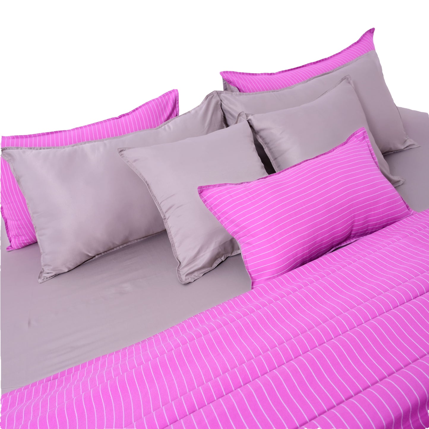 Zarf Linen Blend Bedding Set Of 9 - Noor