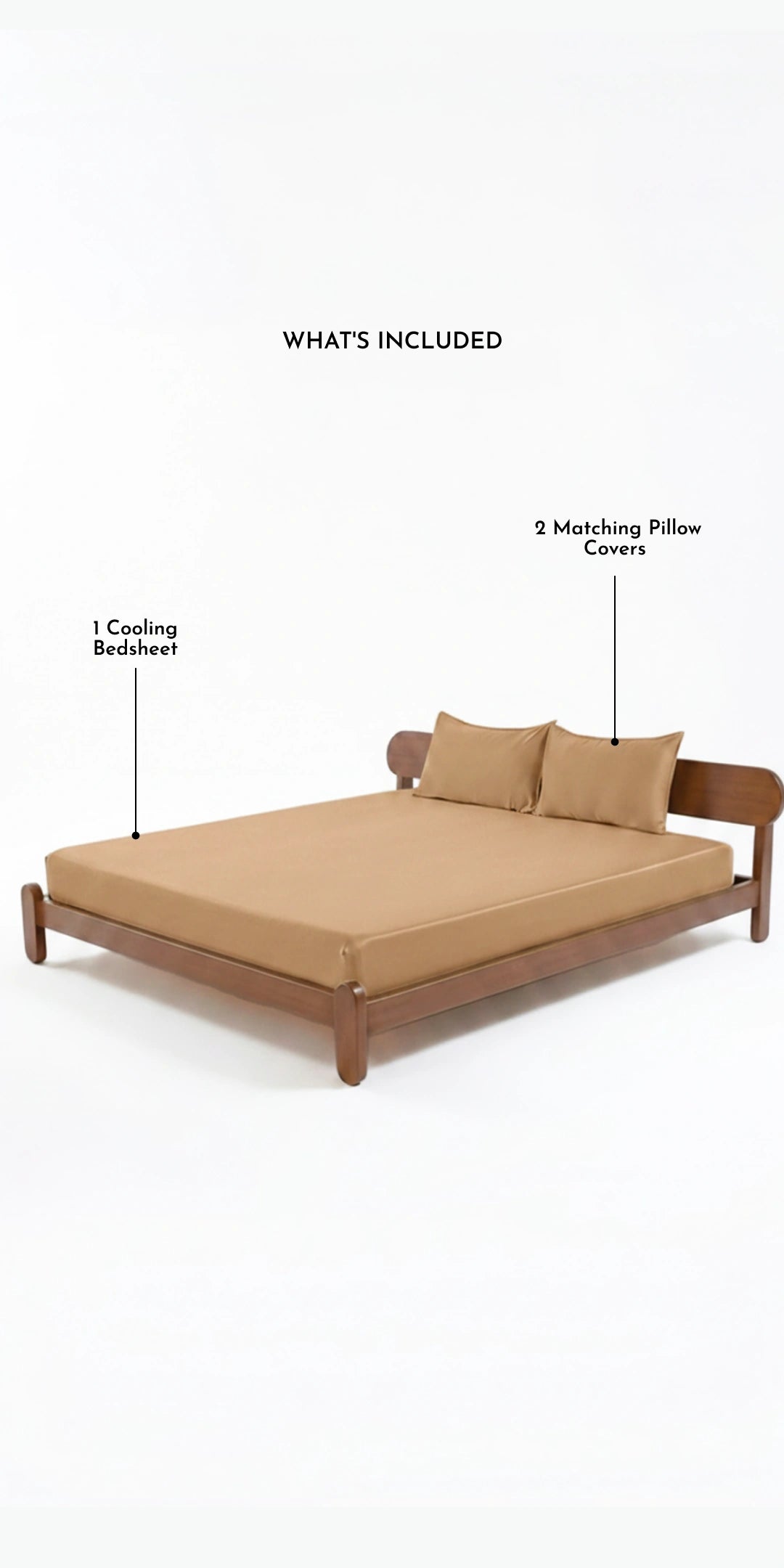 ZARF Italian Weave Fitted Bedsheet - Butterscotch