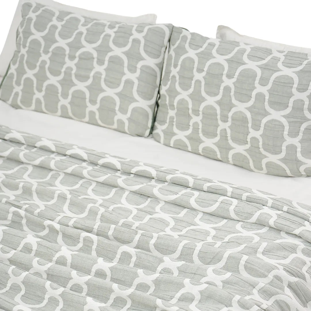 Zarf California King Size Plush Cotton AC Blanket With 2 Pillow Cases - Earthveil