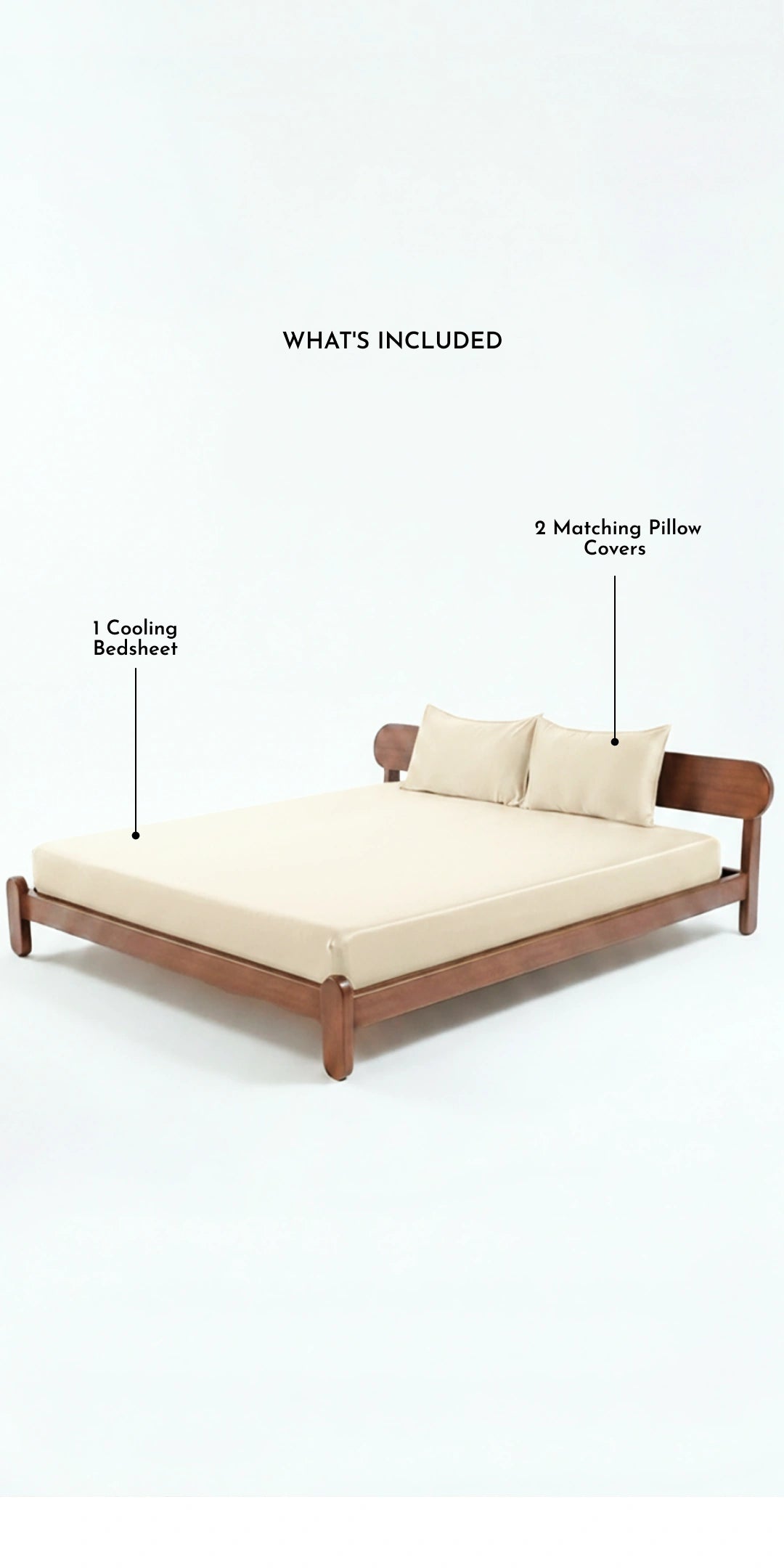 ZARF Italian Weave Fitted Bedsheet - Porcelain