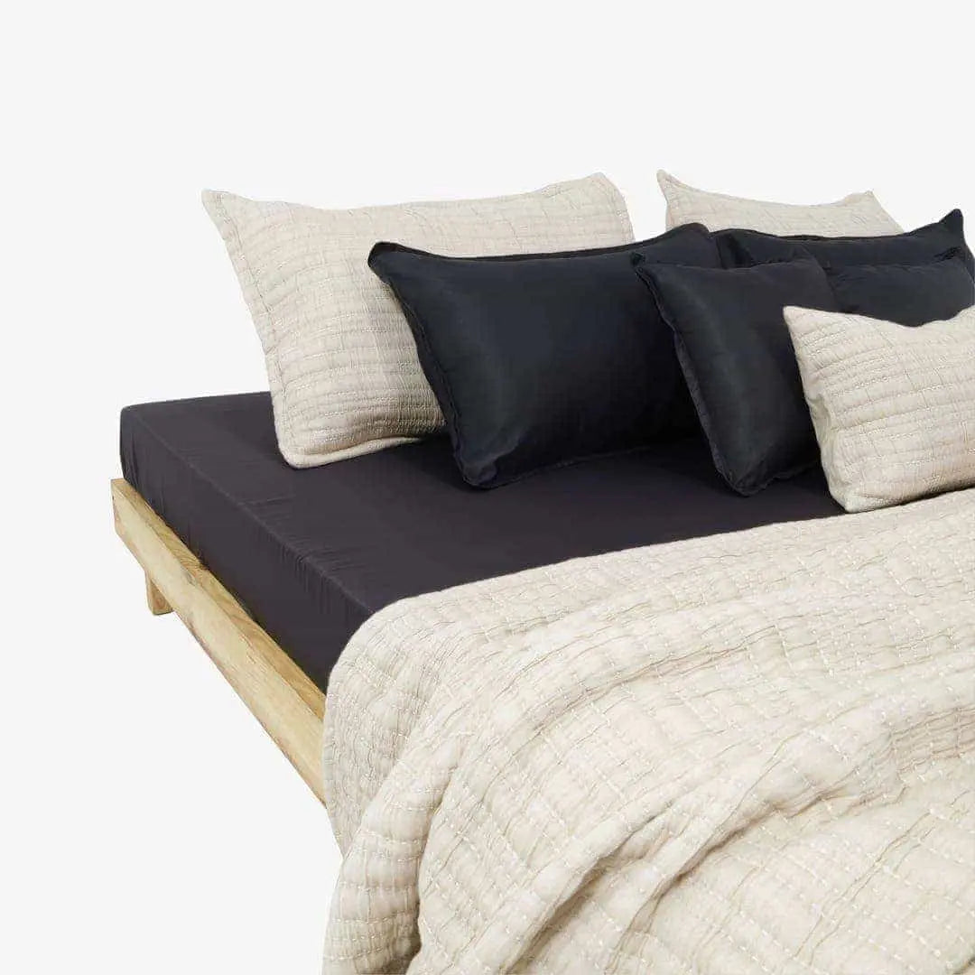 Zarf King Size Pure Cotton Cottage Blanket with 2 Pillowcases and 1 Cushion Cover - Opal Rose