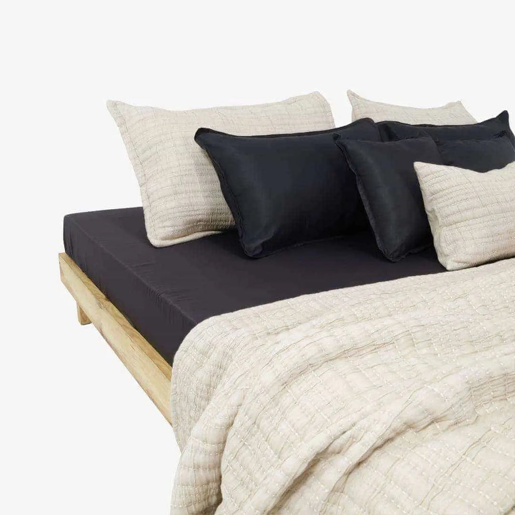 Zarf King Size Pure Cotton Cottage Blanket with 2 Pillowcases and 1 Cushion Cover - Opal Rose