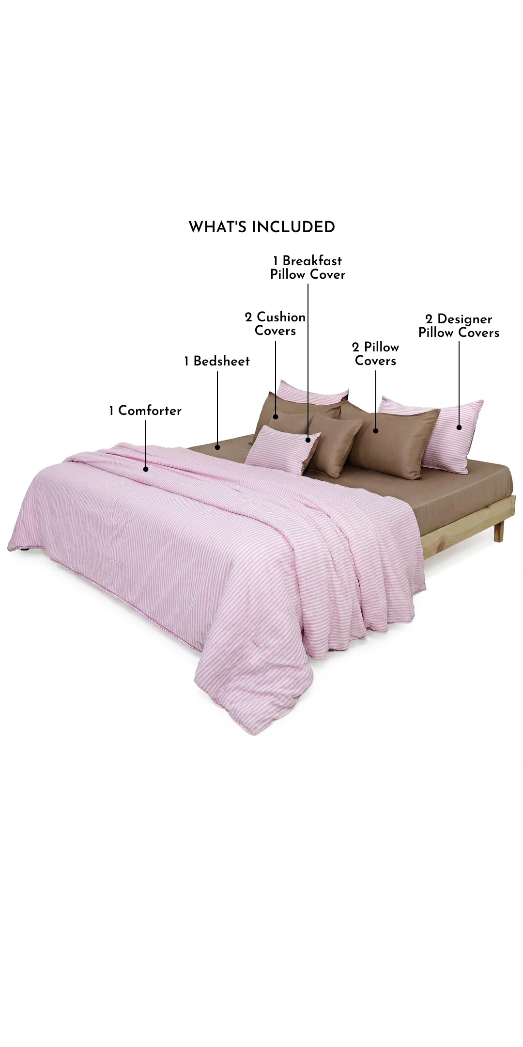 Zarf Linen Blend Bedding Set Of 9 - Trosa