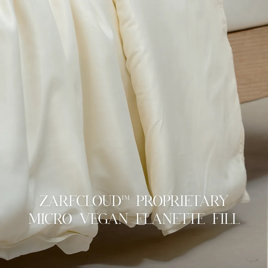 Zarf Italian Staple Weave Bedding Set Of 8 - Porcelain