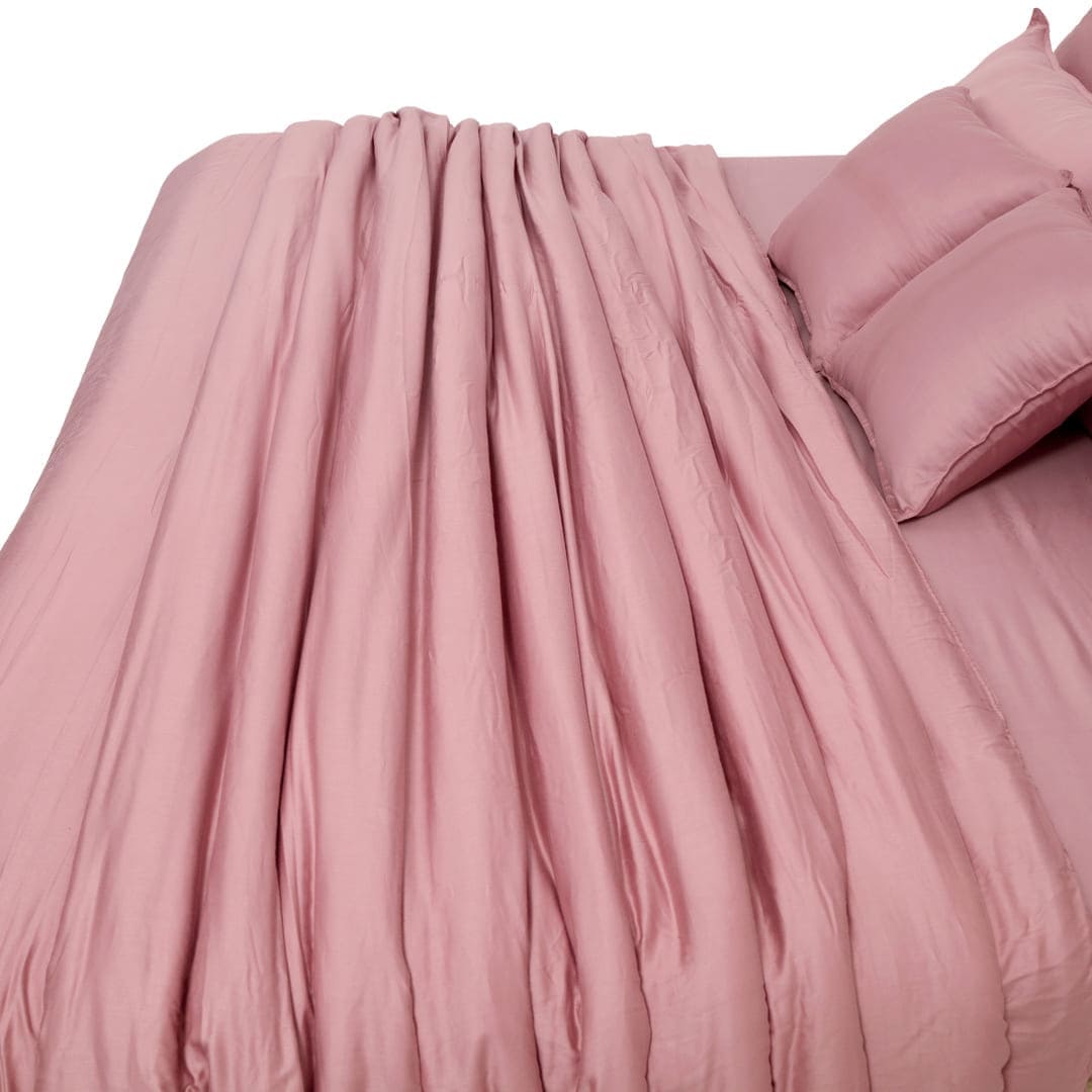 Zeries Egyptian Cotton Bedsheets With 2 Pillow Cases & 2 Cushion Covers - Ballet