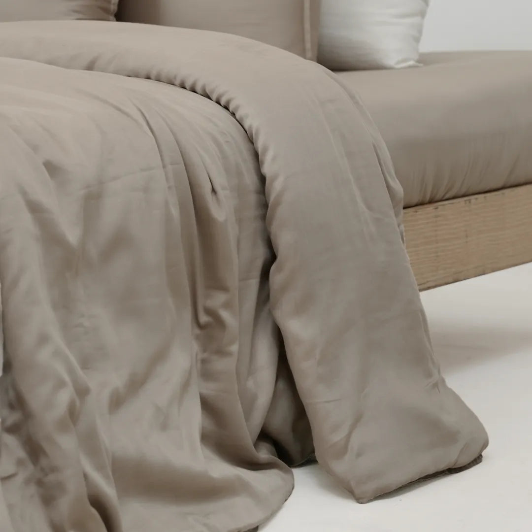 Zarf Egyptian Cotton Bedding Set Of 6 - Dove
