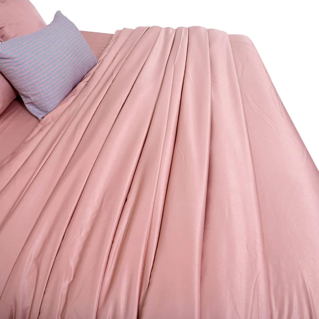 ZARF Italian Staple Weave Comforter With 2 Designer Pillow Cases 1 Breakfast Cushion Cover - Bijoux