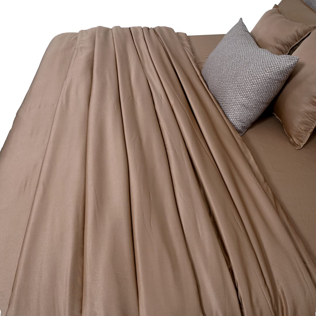 ZARF Italian Staple Weave Comforter With 2 Designer Pillow Cases 1 Breakfast Cushion Cover - Cove