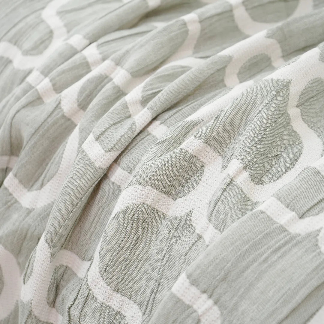 Zarf California King Size Plush Cotton AC Blanket With 2 Pillow Cases - Earthveil