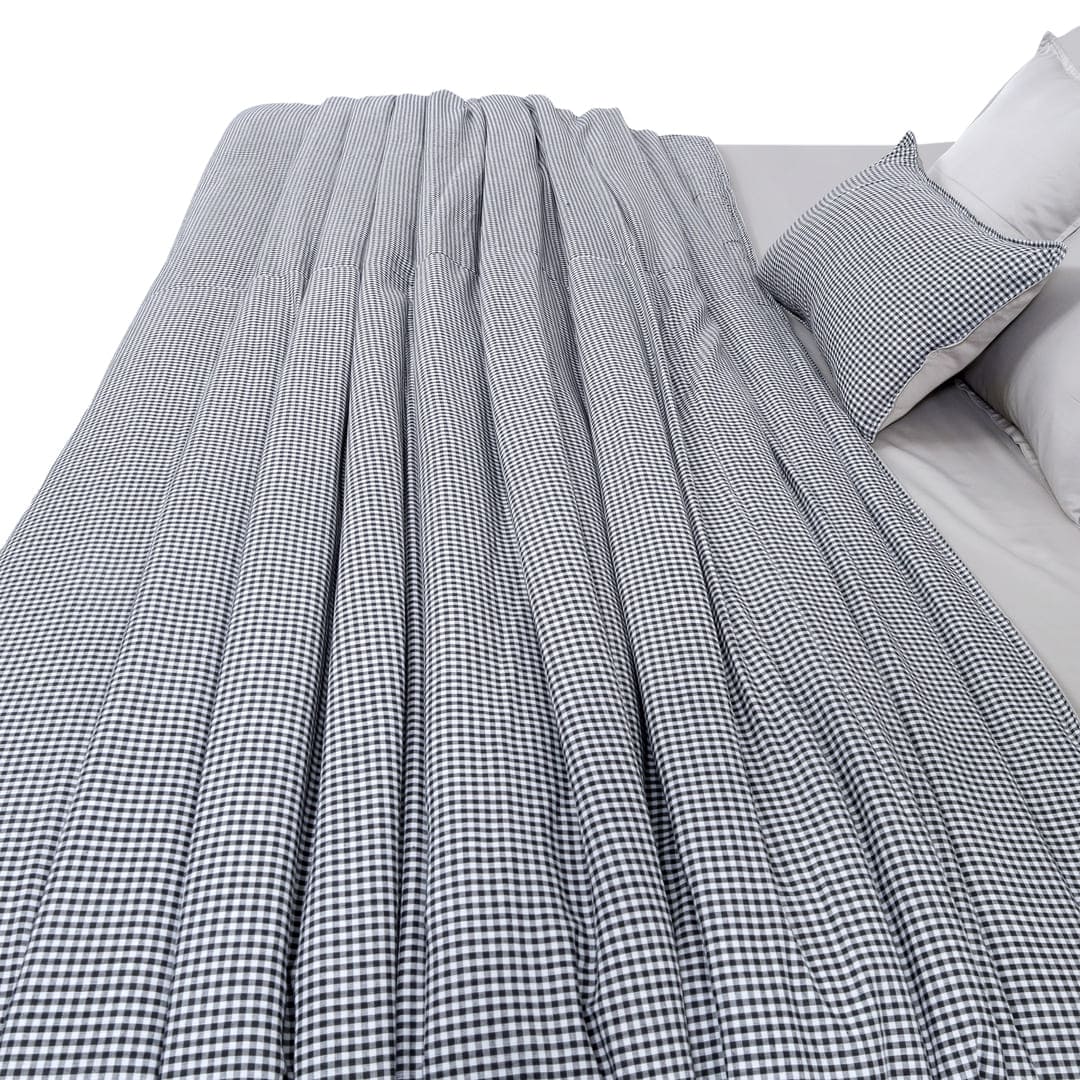 Zarf Linen Blend Bedding Set Of 9 - Oxford