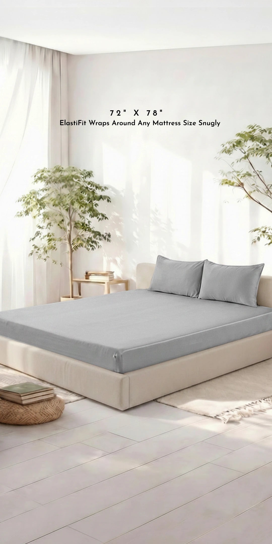 ZARF Italian Weave Fitted Bedsheet - Marbelle