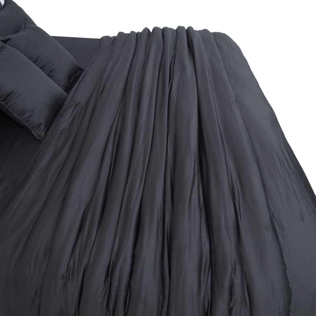 ZARF Egyptian Cotton Comforter With 2 Pillowcases & 2 Cushion Covers - Raven