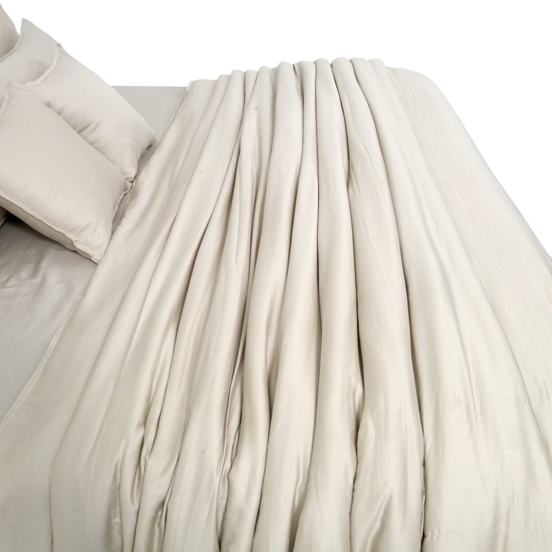 Zeries Egyptian Cotton Bedsheets With 2 Pillow Cases & 2 Cushion Covers - Shell