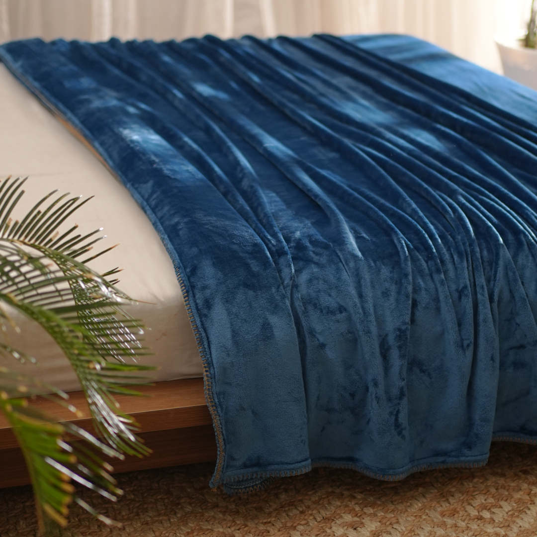 ZARF ALL-SEASON PREMIUM AC BLANKET SET OF 5 - Cobalt