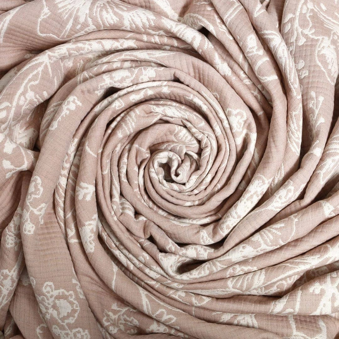 Zarf King Size Pure Cotton Cottage Blanket with 2 Pillowcases - Candyfloss