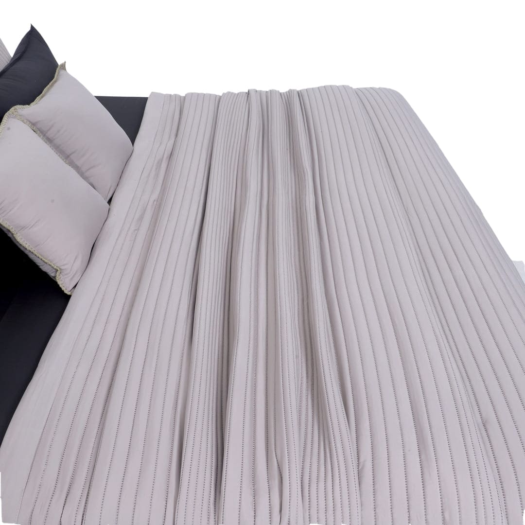 Zarf California King Size AC Comforters With 2 Pillow Cases & 2 Cushion Covers - Dusk