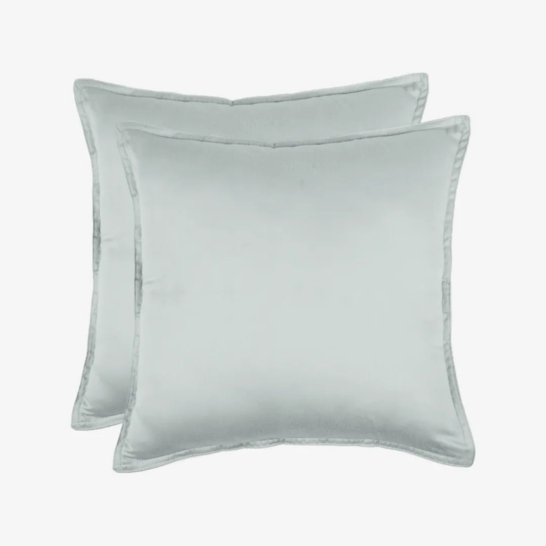 Egyptian Cotton Cushion Covers- Set Of 2 - Cyan