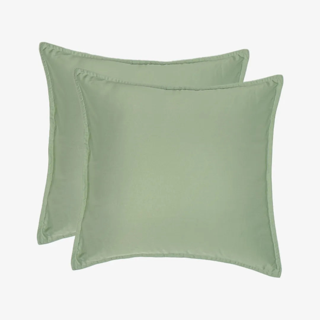 Italian Weave Cushion Covers- Set Of 2 - Green