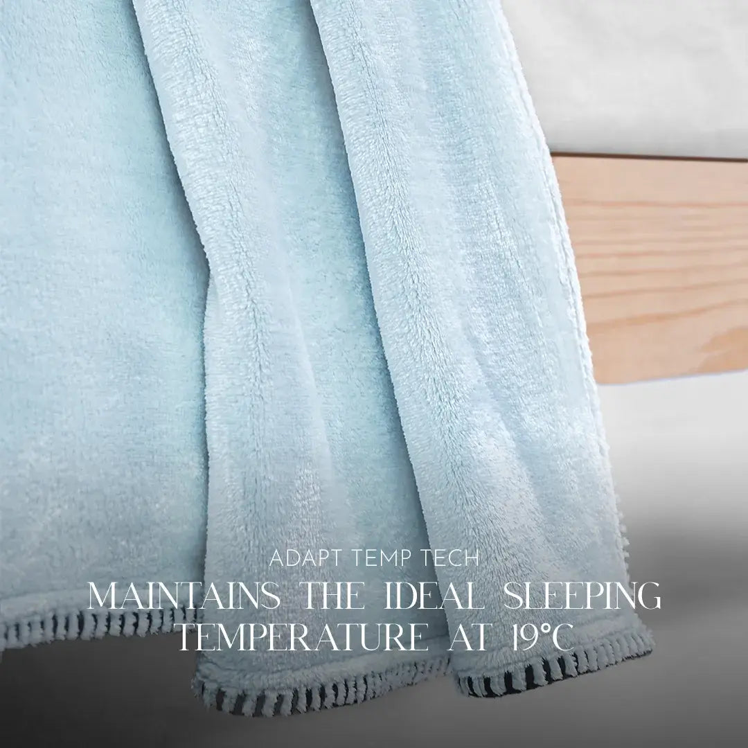 Zarf All-Season Premium AC Blanket With Two Cushion Covers - Powder Blue
