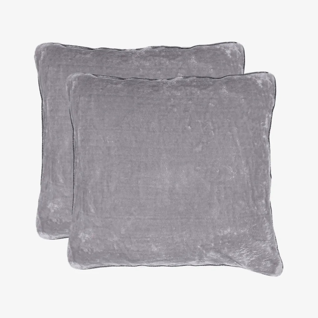 AC Blanket Cushion Covers-Set of 2 - Mauve