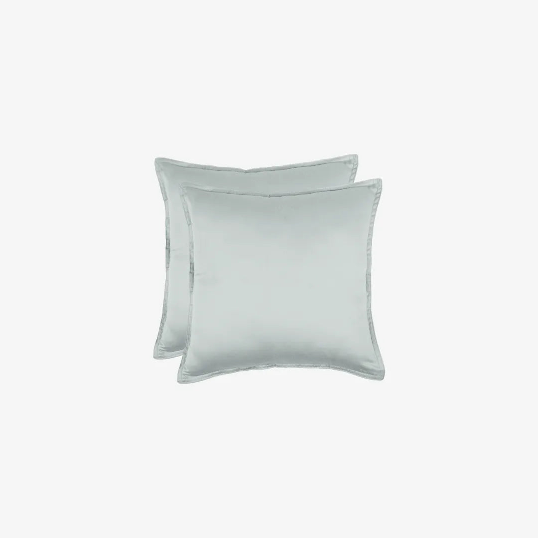 Egyptian Cotton Cushion Covers- Set Of 2 - Cyan