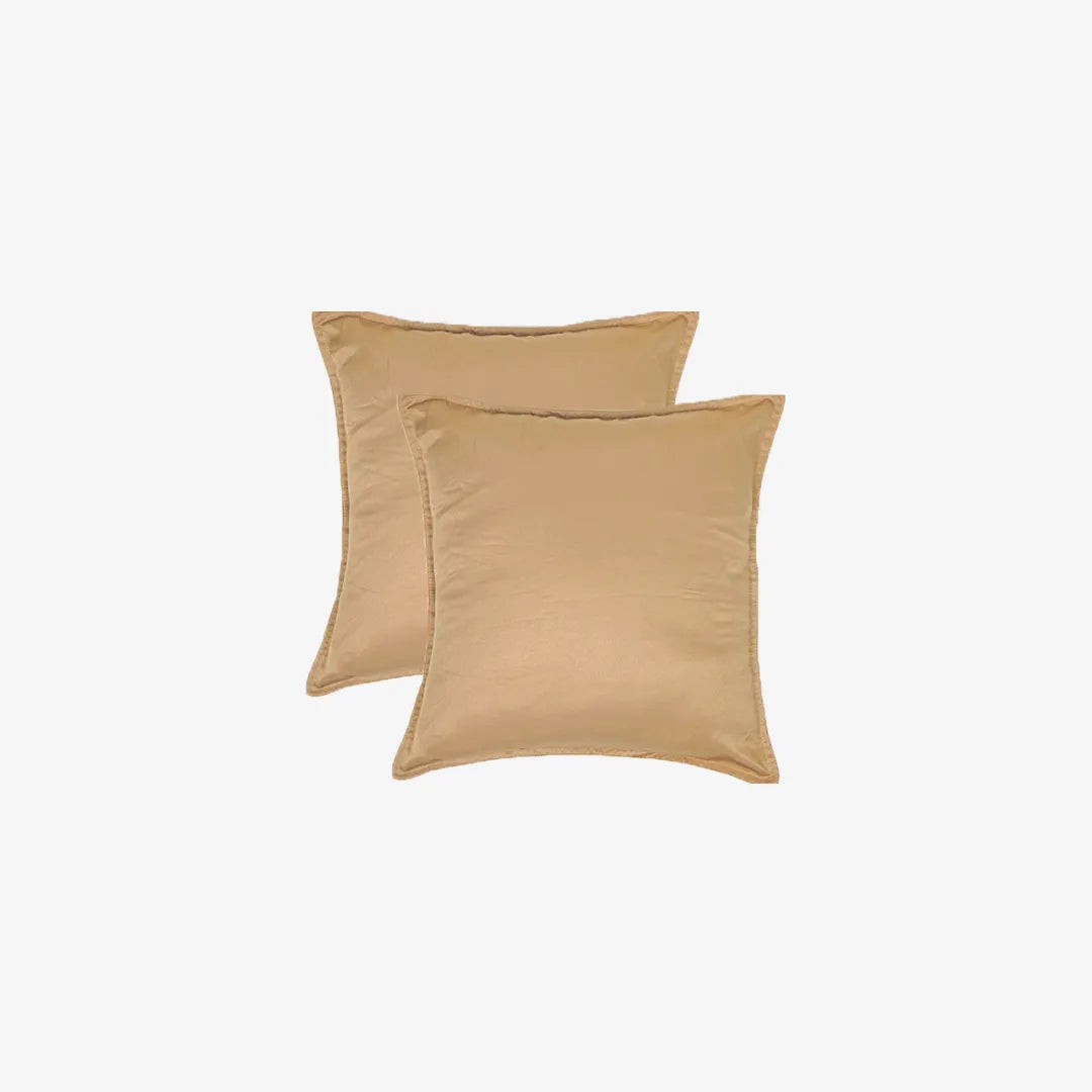 Italian Weave Cushion Covers- Set Of 2 - Mustard