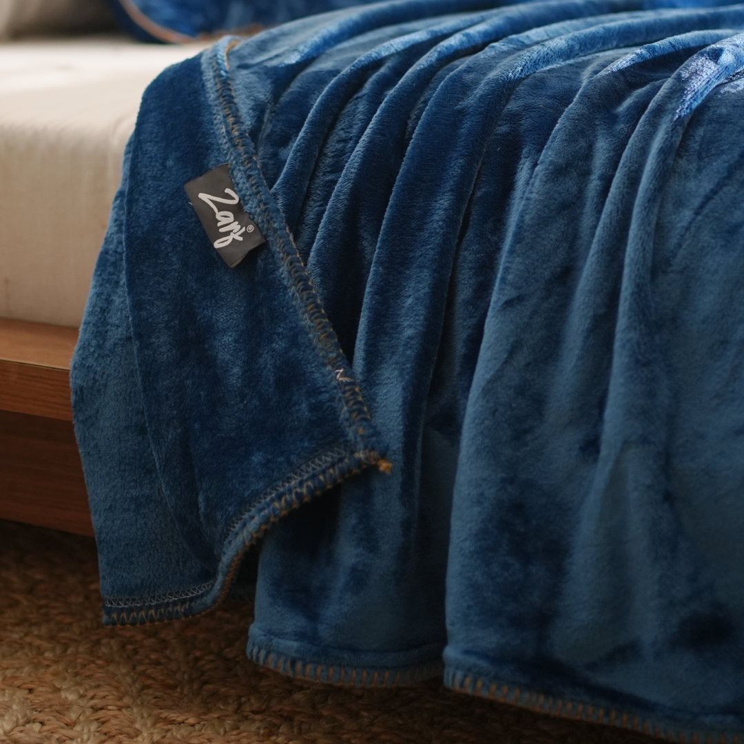 ZARF ALL-SEASON PREMIUM AC BLANKET SET OF 5 - Cobalt
