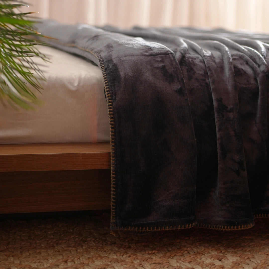 ZARF ALL-SEASON PREMIUM AC BLANKET SET OF 5 - Charcoal Grey