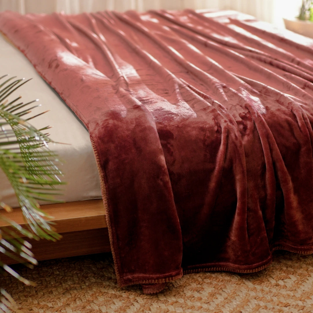 ZARF ALL-SEASON PREMIUM AC BLANKET SET OF 5 - Mulberry