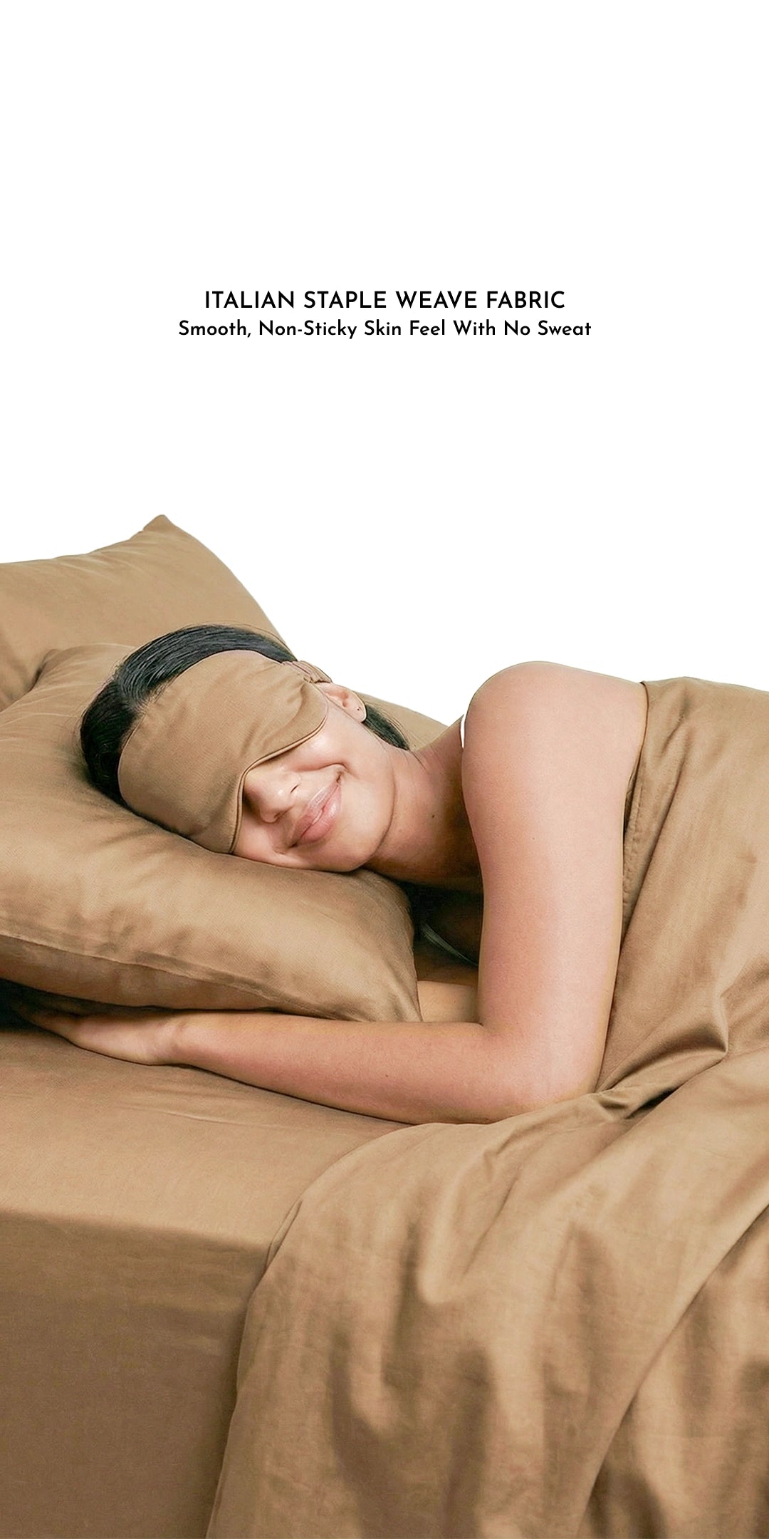 ZARF Italian Weave Fitted Bedsheet - Butterscotch