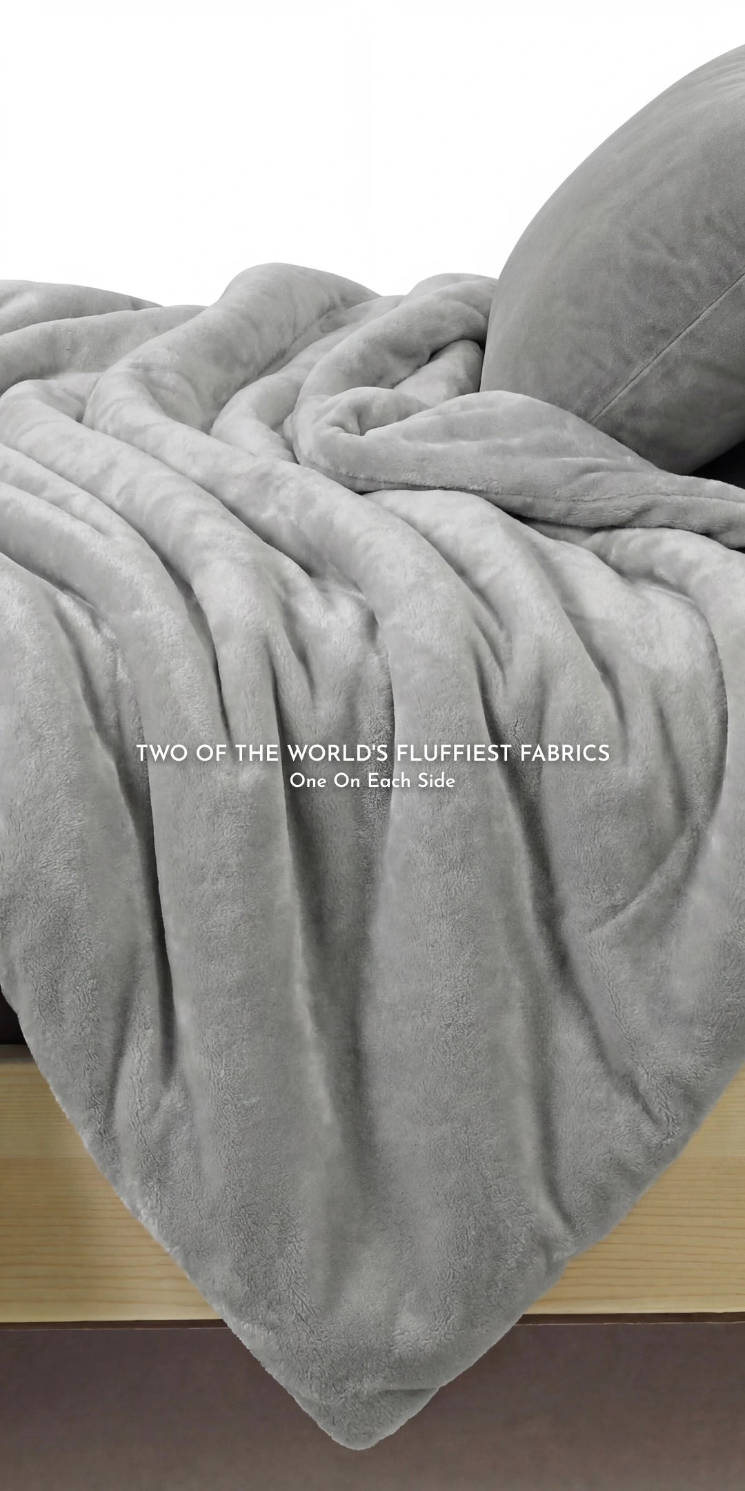Zarf California King Size Reversible AC Blanket Cover With 2 Cushion Covers - Chicago Mist