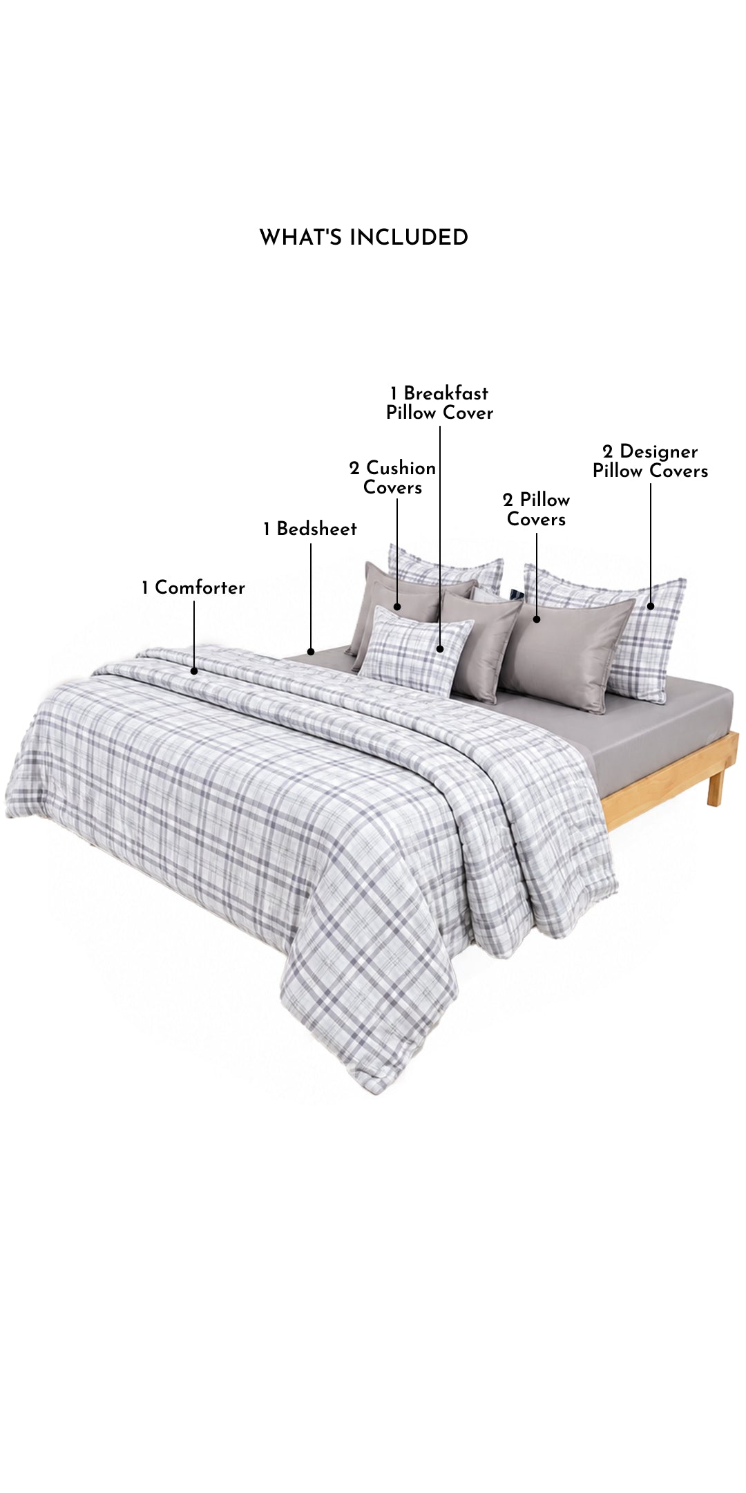 Zarf Linen Blend Bedding Set Of 9 - Waverly