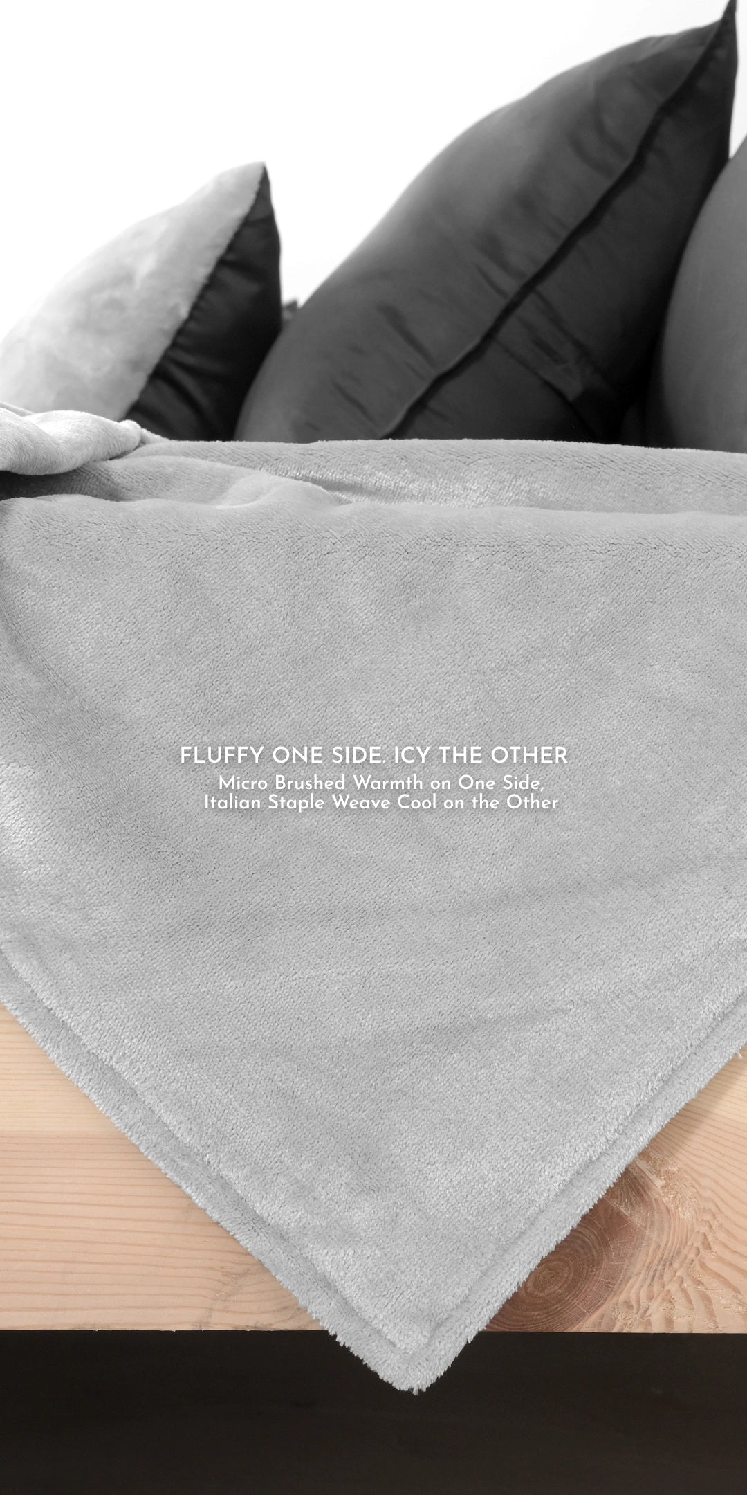 Zarf Premium AC Dohar for Single Bed Size With Two Pillow Covers & One Breakfast Cushion Cover - Greystone