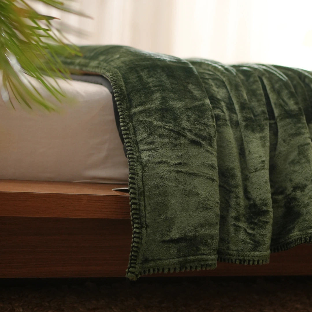 ZARF ALL-SEASON PREMIUM AC BLANKET SET OF 5 - Olive