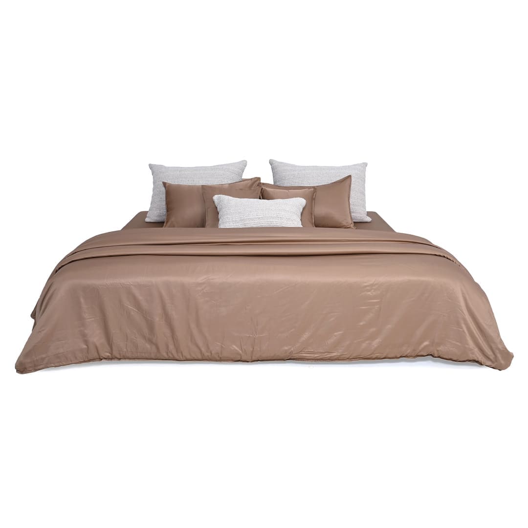 ZARF Italian Staple Weave Comforter With 2 Designer Pillow Cases 1 Breakfast Cushion Cover - Aven