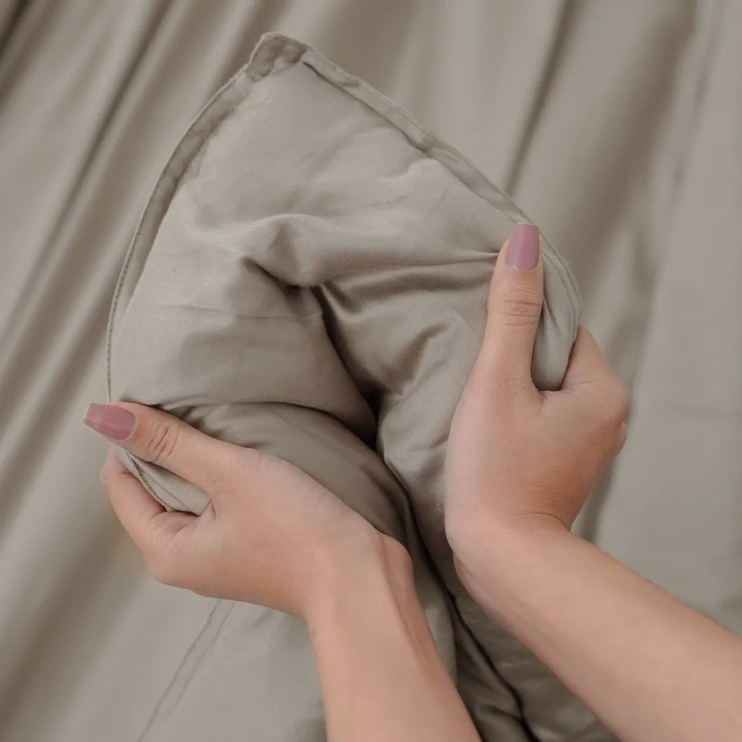 Zarf Egyptian Cotton Bedding Set Of 6 - Dove